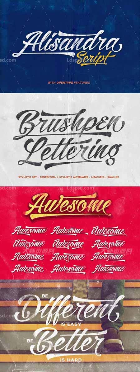 Alisandra Script,适合做标题的英文字体